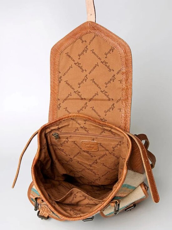 American Darling Aztec Artisan Carry-All Saddle Blanket Backpack